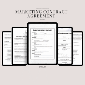 Editable Digital Marketing Contract Template | Ready-to-use