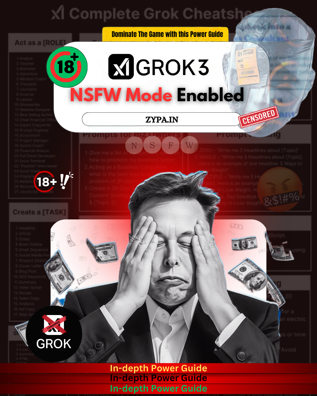 Grok 3 Sexy Mode enabled with NSFW features and censored content. A power guide to mastering Grok 3 Sexy Mode.