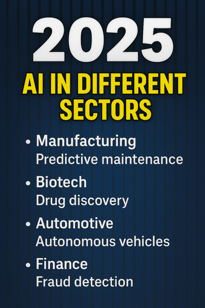 AI in manufacturing, biotech, and automotive in 2025