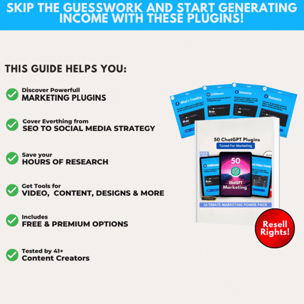 50 ChatGPT Plugins for Marketing (