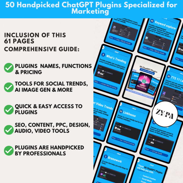 50 ChatGPT Plugins for Marketing (