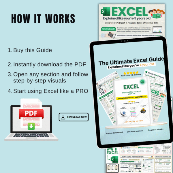 How to use the Excel Guide with step-by-step instructions for download and learning