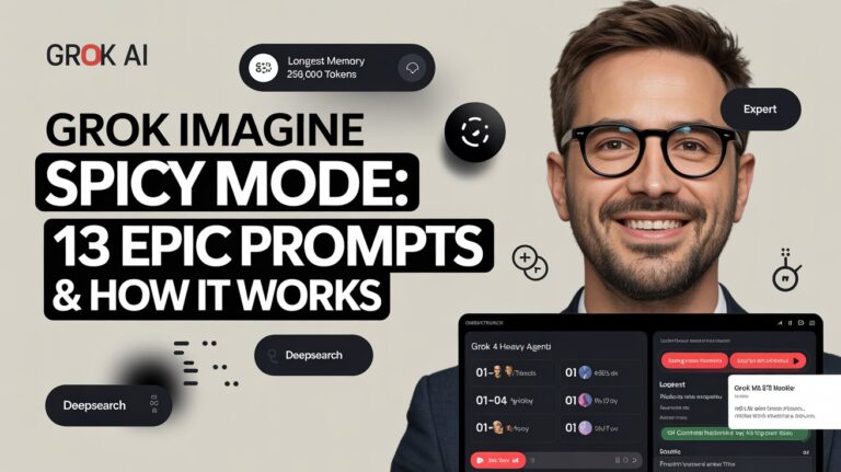 Guide to Grok Imagine Prompts Spicy Mode with 13 prompts, featuring Zypa tech.