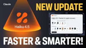 Zypa's vibrant announcement of Claude Haiku 4.5, the fastest AI for quick answers, blending speed and smarts in one sleek interface.