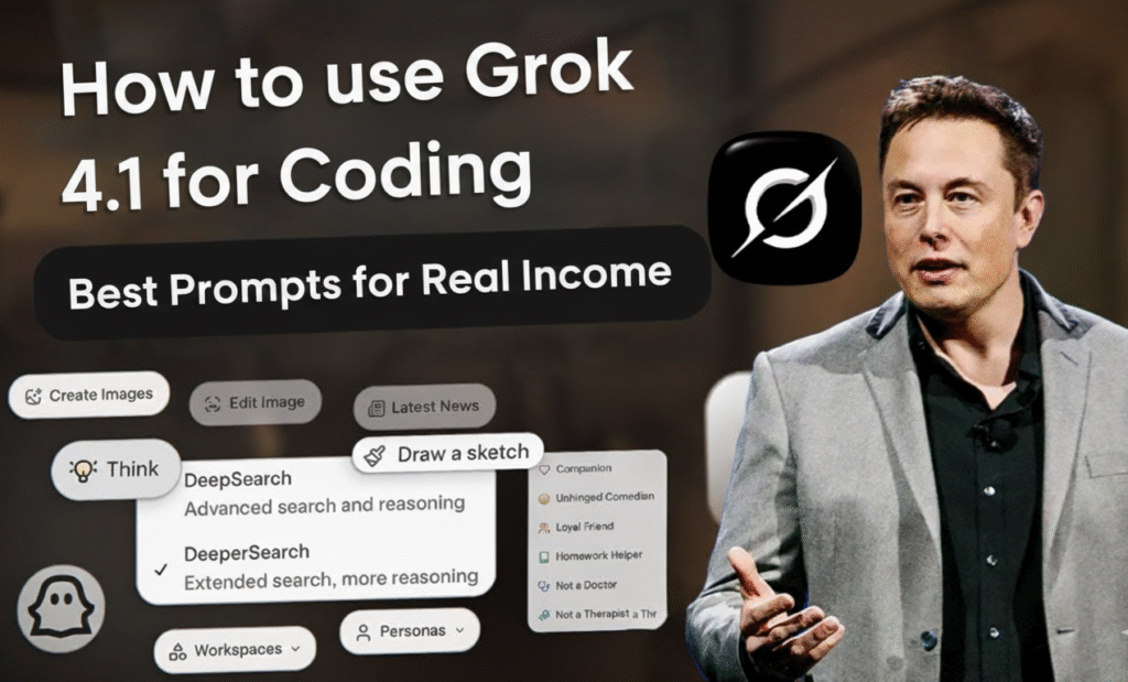 Use Grok 4.1 Coding Capabilites to Earn: Best Prompts EVER